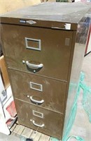 Metal Three Drawer Filling Cabinet