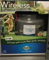PET SAFE WIRELESS PET CONTAINMENT SYSTEM