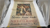 (2) US Navy Poster 1973 (recruiting), blimp