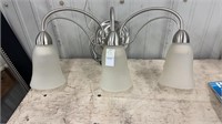 3 light bathroom vanity light fixture with