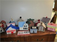 Stitched Plastic Made Village (14 Buildings)