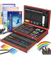 iBayam Art Supplies, 150-Pack Deluxe Wooden Art
