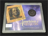 Coin - America’s first coin the Benjamin Franklin