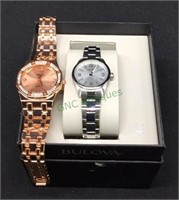 Watches lot - includes a new ladies Bulova and a