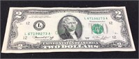 United States two dollar bill L67198273A 1976.