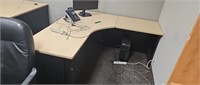 65x65-in L-shaped desk