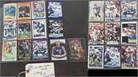 20 Dallas Cowboys football cards + 2 Mavericks