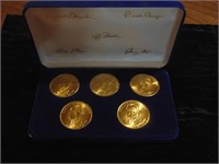 Set of (5) Presidential Medallions