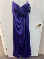 Bridesmaid Dress - Purple & Wide Straps, SIZE 14