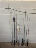 Lot Of 10 Fishing Poles