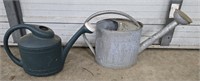 Plastic and Metal watering cans