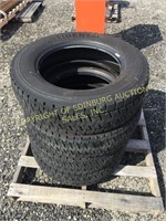 (4) 225/ 70R19 19.5 CONTINENTAL HDR UNMOUNTED TIRE