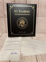 U.S. Presidents 22kt Gold Cards Collection The