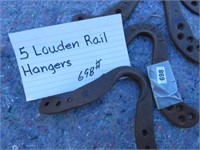 5 Louden Rail Hangers