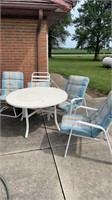 Outdoor patio chairs & table