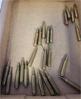 25 ROUNDS OF 223 LOOSE AMMO SOME GREEN TIPS
