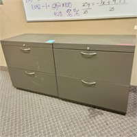 (2)  2 Drawer Metal File Cabinets    (R# 203)