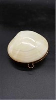 Vintage Hinged Shell Trinket Box