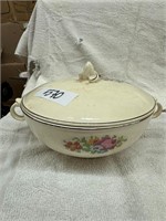 PORCELAIN MADE IN USA BOWL W/ LID
