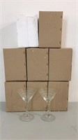 Box of 10 new Hiram Walker Martini glasses