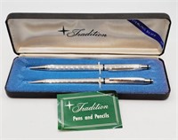 (JL) Tradition Sterling Silver Pen and Pencil Set