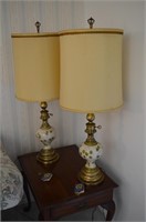 Lot of 2 Rembrandt Masterpiece Lamps