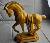 Amber/Brown Ceramic Horse Figurine-Lane& Co