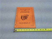 Allis Chalmers B-125 Power Unit Manual
