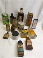 Vintage Medicine Bottles w/ Paper Labels