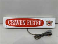 Original Craven Filter Cigarette Shop Light Box