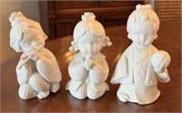 3 Vintage Porcelain Children Figurines - Japan