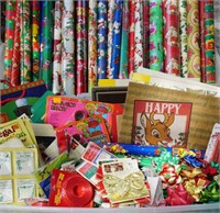 Vintage Christmas Wrapping Paper Ribbons