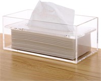 Clear Acrylic Tissue Box Cover Holder, Sunken Top