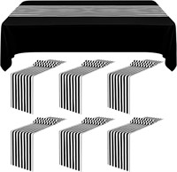6 Pack Striped Table Runner Polyester