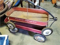 2 TOY METAL WAGONS