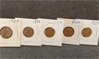 1913,1919,1920,wheat pennies