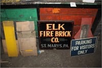 Wood & tin painted signs
