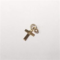 10K Gold Baby Mini Cross Pendant
