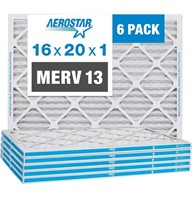 Aerostar 16x20x1 MERV 13 Pleated Air Filter