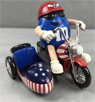 M & M candy patriotic, motorcycle candy dispenser