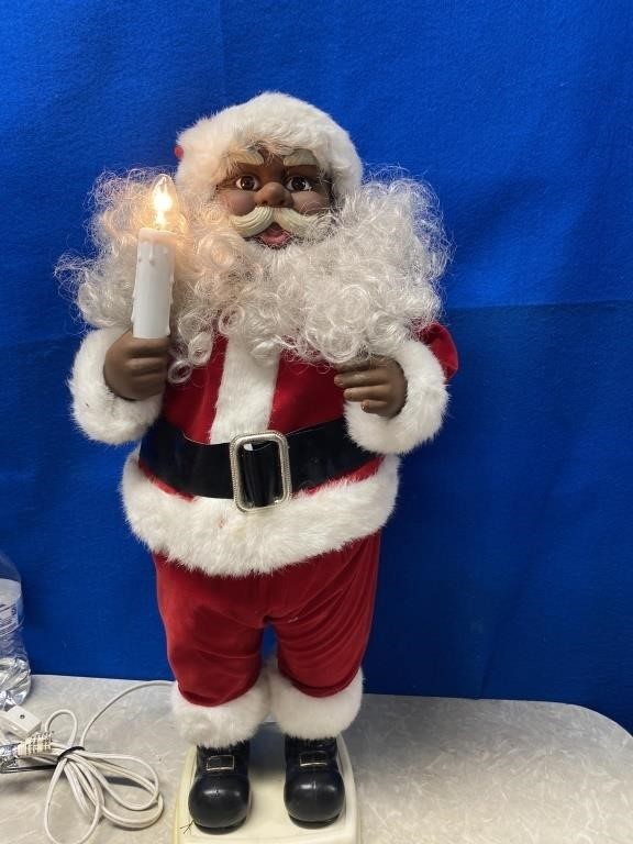 Animated Electric Santa Claus 24" Tall Telco