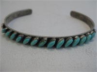 Zuni SS & Turquoise Bracelet - Tested