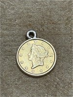 1853 LIBERTY $1 GOLD COIN