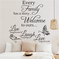 2 Pack Family Inspirational Wall Stickers