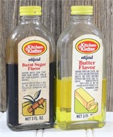 Pair of Kitchen-Klatter Imitiation Flavor Bottles