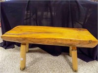 Handmade Log Bench