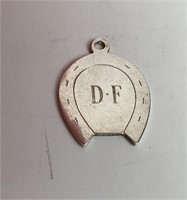 TIFFANY & CO STERLING SILVER INITIALS CHARM D.F.