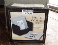 Interior Design Photo Coaster Set with Holder NEW