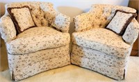Vintage Chairs - Upholstered with Matching Pillows