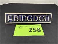 Abingdon Pottery Collectors 20th Anniversary Sign